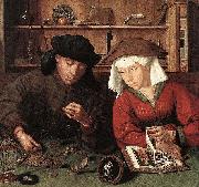 Quentin Matsys The Moneylender and his Wife painting